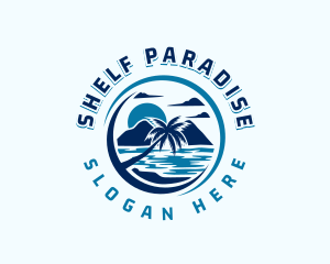 Palm Tree Mountain Resort logo design