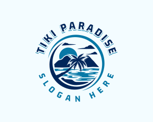 Palm Tree Mountain Resort logo design