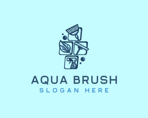 Cleaning Sanitation Service logo design