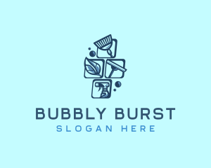 Bubble Cleaning Service logo design