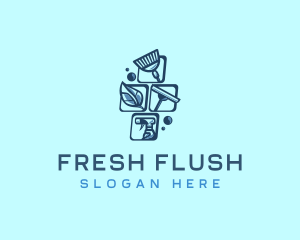 Bubble Cleaning Service logo design