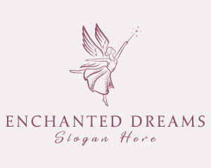 Magic Wand Fairy logo design