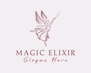 Magic Wand Fairy logo design