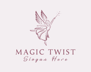 Magic Wand Fairy logo design