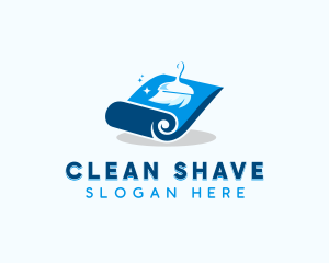 Carpet Broom Cleaning logo design