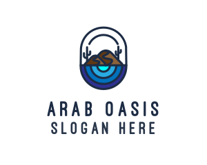 Cactus Desert Oasis logo design