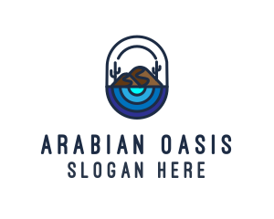 Cactus Desert Oasis logo design