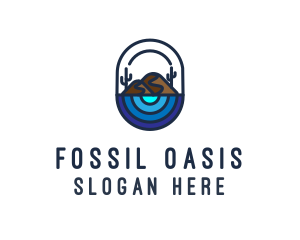 Cactus Desert Oasis logo design