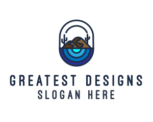 Cactus Desert Oasis logo design