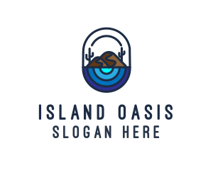 Cactus Desert Oasis logo design