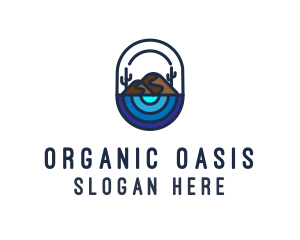 Cactus Desert Oasis logo design