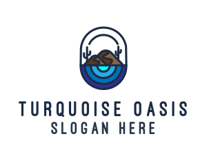 Cactus Desert Oasis logo design