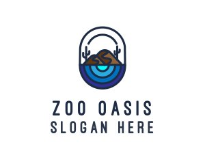 Cactus Desert Oasis logo design