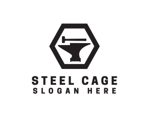 Industrial Anvil Blacksmith  logo design