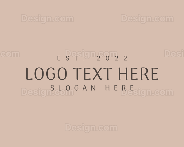 Luxury Corporate Wordmark Logo