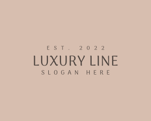 Luxury Corporate Wordmark logo design