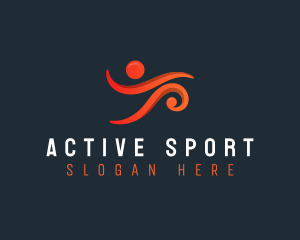 Running Athletic Sports Logo