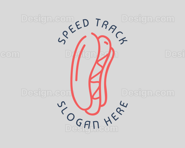 Hotdog Sandwich Snack Logo