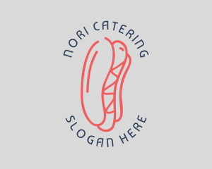 Hot Dog Sandwich Snack logo design