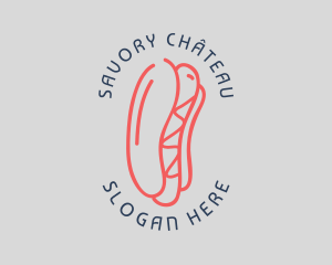 Hot Dog Sandwich Snack logo design