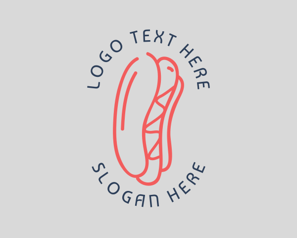 Hot Dog logo example 1