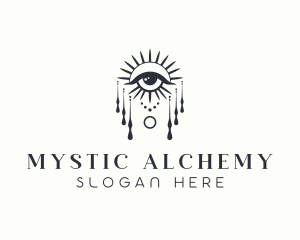 Mystical Fortune Teller Eye logo design