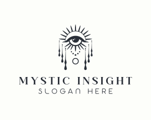 Mystical Fortune Teller Eye logo design