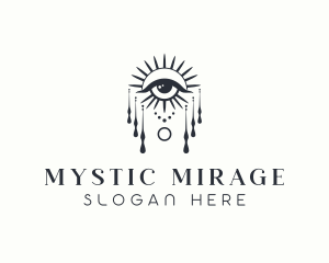 Mystical Fortune Teller Eye logo design