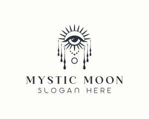 Mystical Fortune Teller Eye logo design