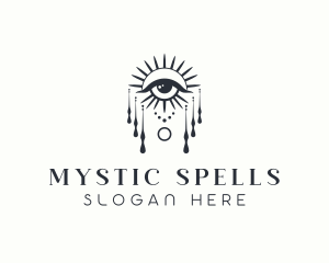 Mystical Fortune Teller Eye logo design