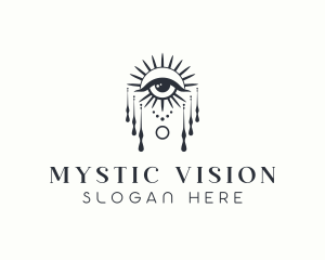 Mystical Fortune Teller Eye logo design