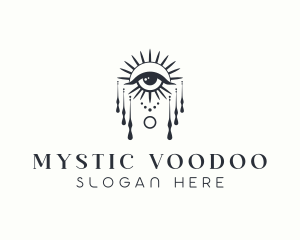 Mystical Fortune Teller Eye logo design