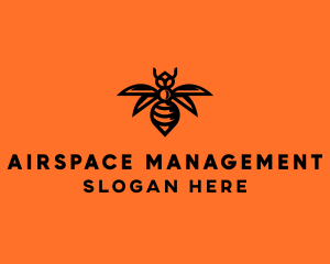 Wasp Wings Flying logo