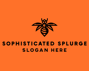 Wasp Wings Flying logo design