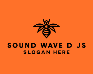 Wasp Wings Flying logo design