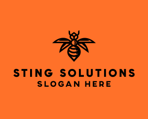 Wasp Wings Flying logo