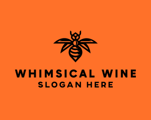 Wasp Wings Flying logo design