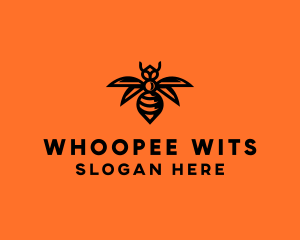 Wasp Wings Flying logo design