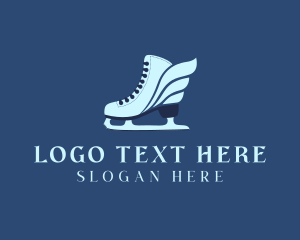 Ice Skating Winged Shoes  logo