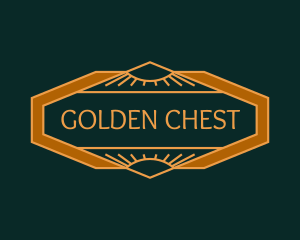 Golden Art Deco Boutique logo design