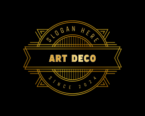 Luxury Art Deco logo design