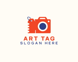 Camera Shopping Tag Coupon logo design