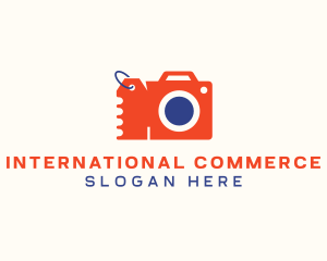 Camera Shopping Tag Coupon logo design