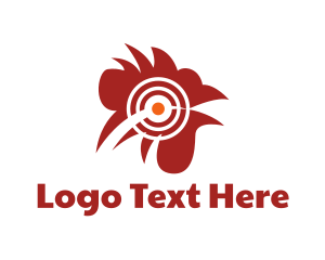 Bullseye - Red Rooster Target logo design
