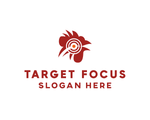 Red Rooster Target logo design