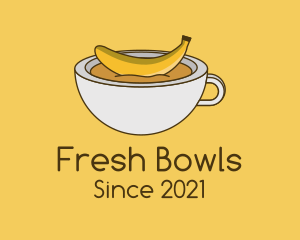 Banana Coffee Mug  logo design