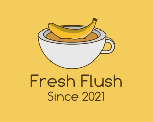 Banana Coffee Mug  logo design