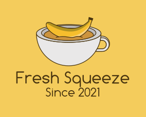 Banana Coffee Mug  logo design