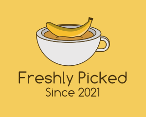 Banana Coffee Mug  logo design