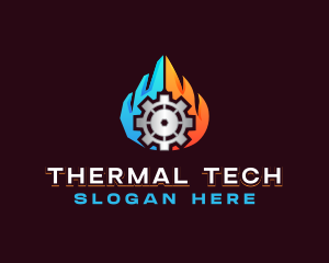 Industrial Thermal Hot Cold logo design